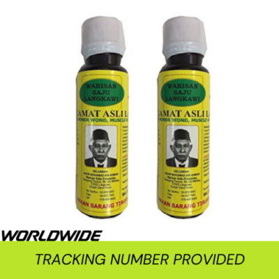 NEW 2x 30ml 100% Pure Oil Herbs Organic with Gamat Oil Asli Langkawi FAST USA