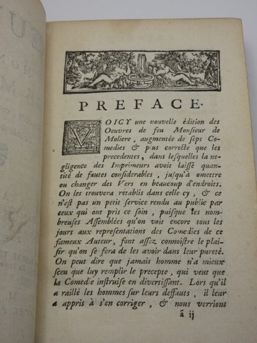 Oeuvres de Moliere 1697 8 Vol Set Fine Bindings 30 Engraved Plates Works RARE - Picture 11 of 12