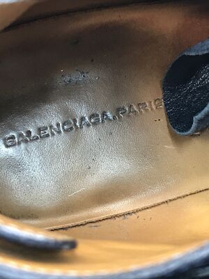 AUTHENTIC BALENCIAGA PARIS Balenciaga #326286 Blue Leather  display picture 3