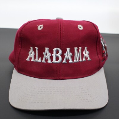 Vintage Alabama Crimson Tide Signatures Sportswear Cap Hat Fitted 7 1/2