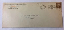 1934 SUNKIST cancelled envelope