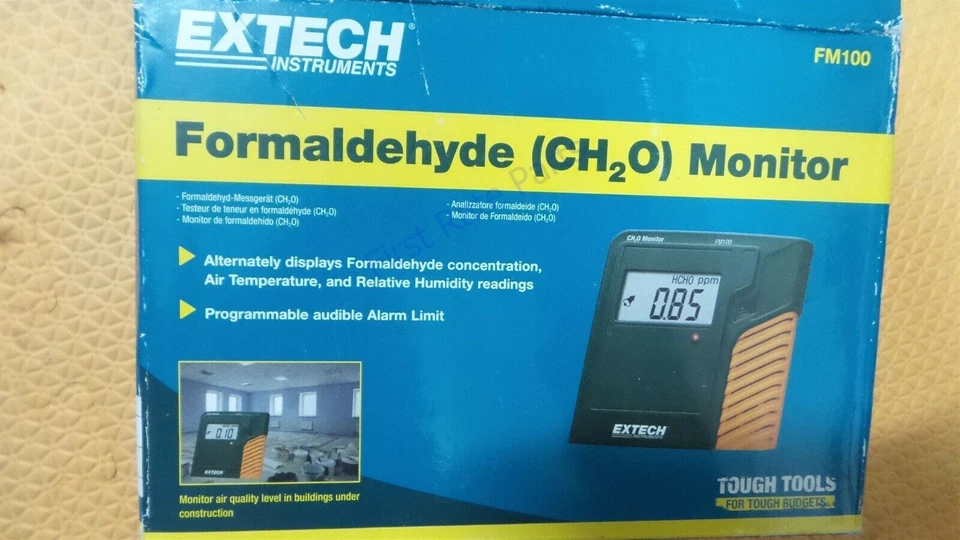 Extech FM100 Indoor Compact Formaldehyde Monitor Gas Air Quality Digital CH2O - Image 2 of 4