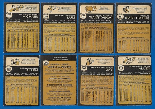 1973 OPC 73 O PEE CHEE MLB BASEBALL CARD ERROR & VARIATION 265-396 SEE LIST - Picture 13 of 249
