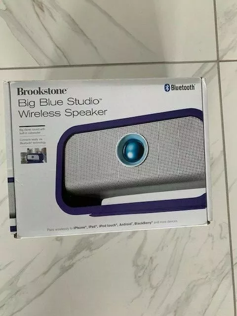 Brookstone big hotsell blue studio speaker