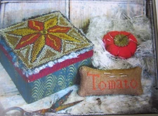 Pineberry Lane TOMATO GARDEN BOX PINKEEPS Punch Needle Embroidery Pattern