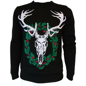 christmas skull jumper
