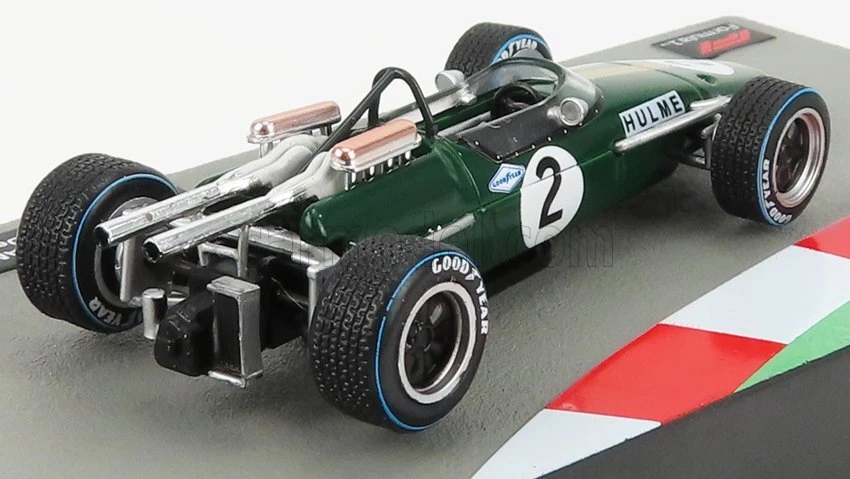 MODELLINO AUTO STATICO BRABHAM F1 BT24 N.2 DENNIS HULME 1967 WORLD CHAMPION 1/43 - Immagine 2 di 3