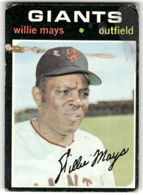 1971 Topps #600 Willie Mays- POOR