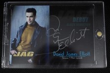 2006 TK Legacy JAG D1 David James Elliott black back auto /50 DEBUT HARM HARMON