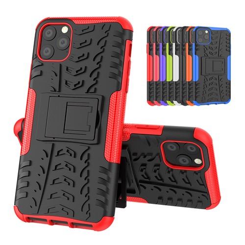 For iPhone 15 Pro Max 14 13 12 11 7 8 Shockproof Rubber Stand Rugged Case Cover