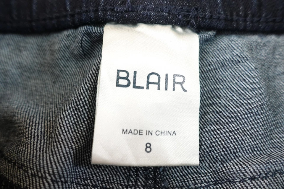 Saia lápis Blair feminina tamanho 8 lavagem escura denim bolso nova com etiquetas *falha - Imagem 2 de 4