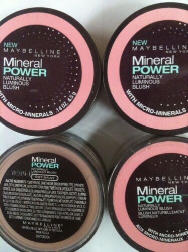 4 X Maybelline Mineral Power Naturally Luminous Blush (SOFT MAUVE) NEW. - Picture 1 of 1