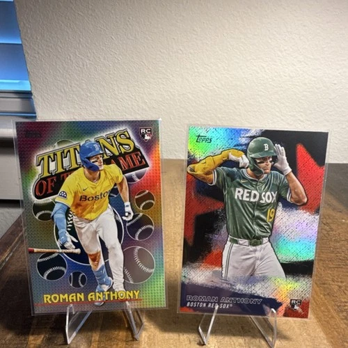 Topps Titans of the Game & Stars of MLB 2025 Roman Anthony Rookie - 2 Cards