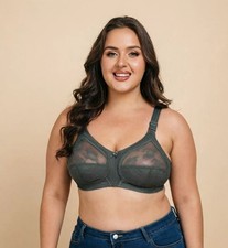 FULL CUP WIRELESS PLUS SIZE BRA MINIMIZER WIDE STRAPS UNLINED 36-52CDEFGHI GBB