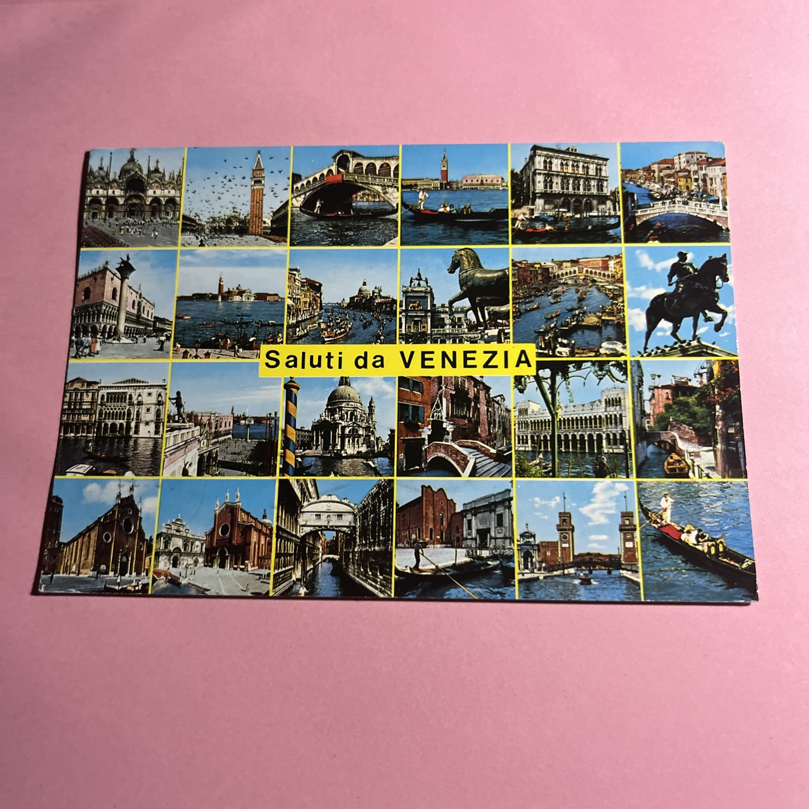 CARTOLINA A COLORI COLLEZIONE - SALUTI DA VENEZIA - VIAGGIATA - ANSICHTSKARTE