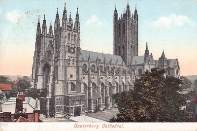 POSTKARTE - KENT - CANTERBURY CATHEDRAL - VERSCHICKT 1905