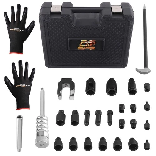 26Pcs Slide Hammer Bearing Diesel Fuel Hand Injector Puller Seat Removal Tool UK