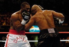 Danny Williams white trunks and Mike Tyson black trunks fights eac 2004 Photo 64