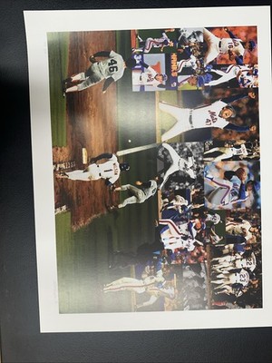 Bill  William  Purdom Signed Lithograph Artist Proof /70 86 Mets World Series