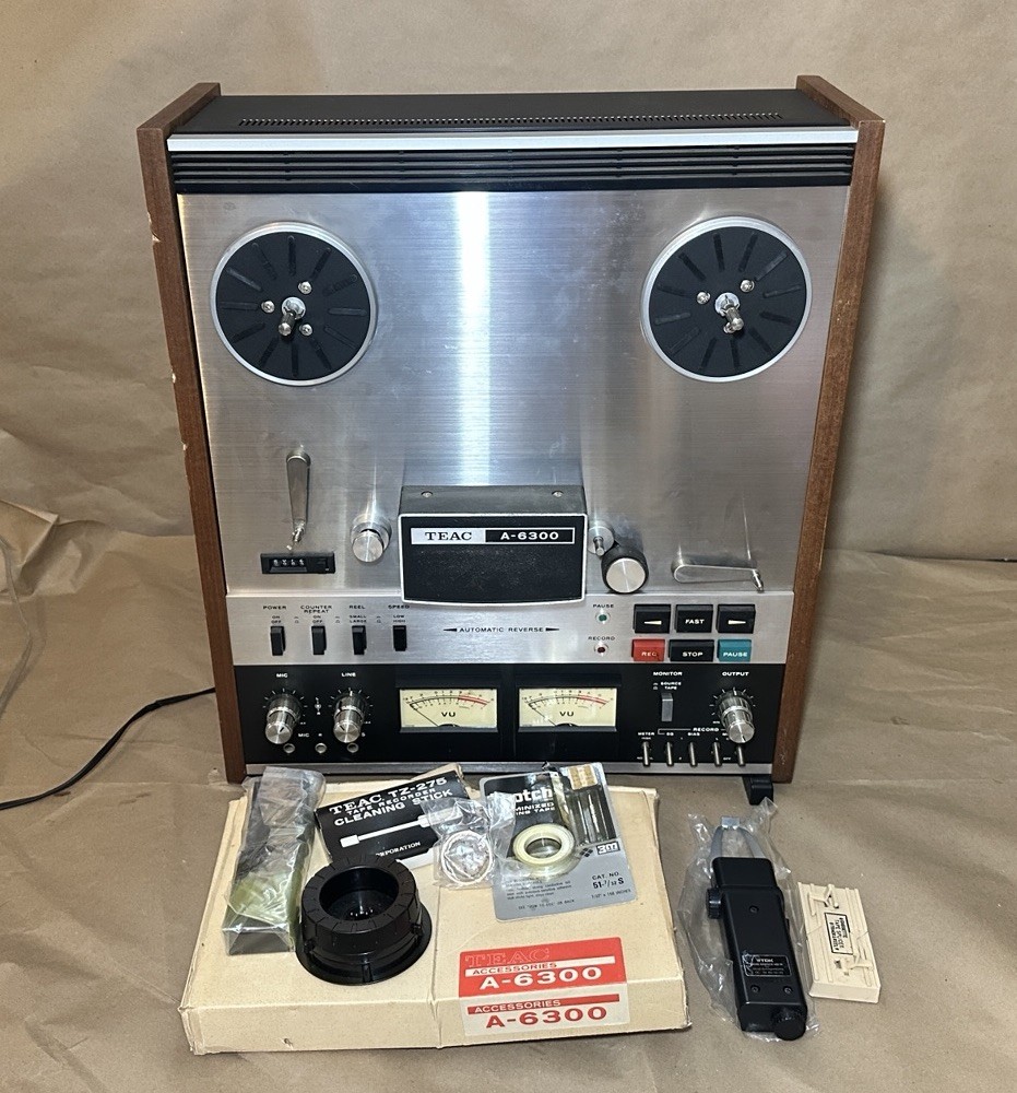 TEAC A-6300 Auto-Reverse 4 Track Stereo Reel to Reel Tape