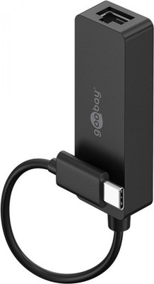 Goobay USB-C zu Ethernet Netzwerkadapter, RJ45, USB 3.1, Gigabit Ethernet,