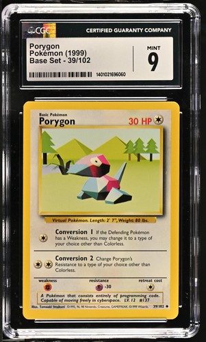 Porygon graded CGC 9 for sale on eBay