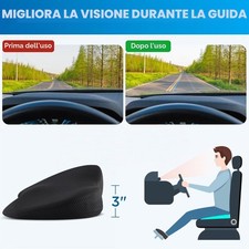 Cuscino di Memoria per Auto Keilkissen Cuscino Ergonomico per Sedile Conducente - Miniatura 2
