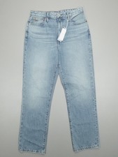 Outerknown Strand Straight Leg Jeans BEM Blue Denim Women  s Size 28 Stretch