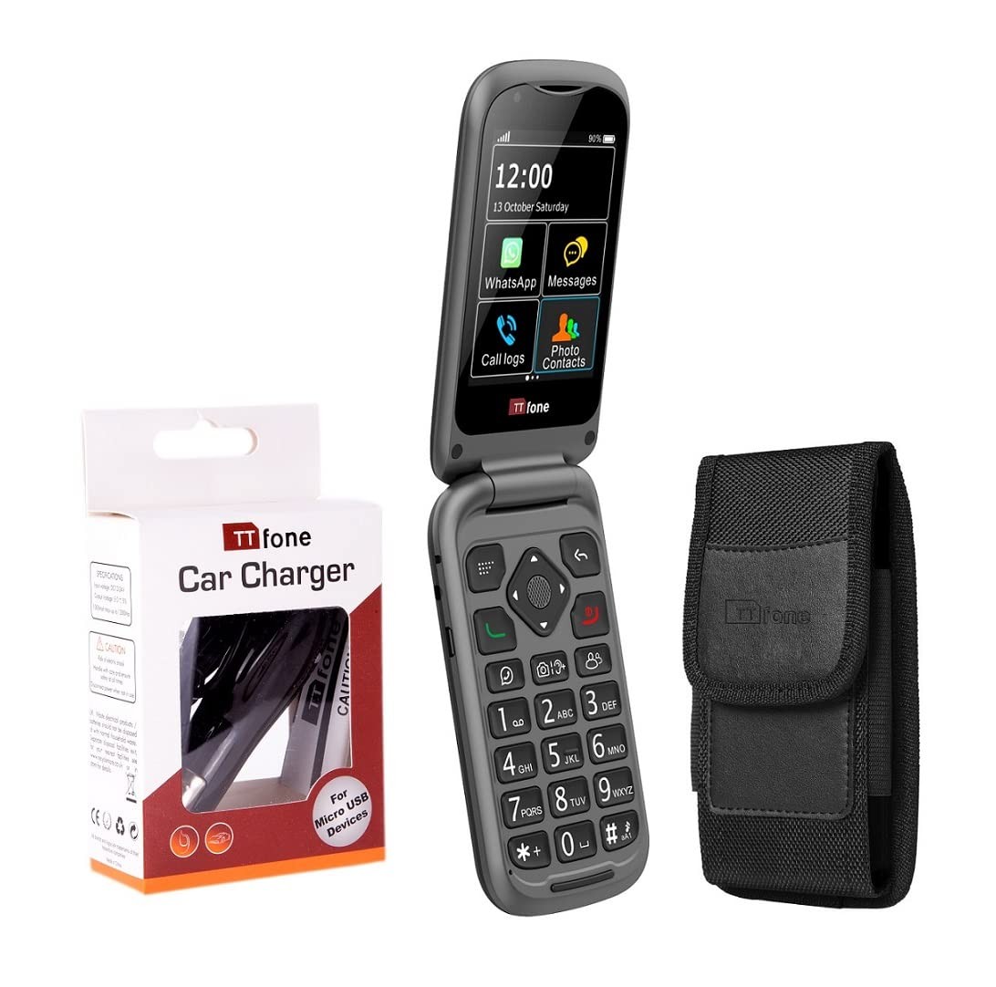 Téléphone portable 4G écran tactile pour sénior avec touches grande taille TT970