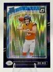 2024 Panini Donruss Optic - Rated Rookie Bo Nix #209 Purple Shock Prizm (RC)