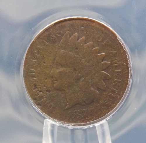 1877 Indian Head Cent Penny 1c ANACS G4 Detail #301 Good 🗝️KEY🗝️Date ECC&C Inc