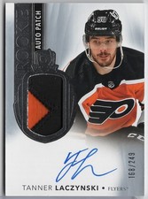 2021-22 UD The Cup Tanner Laczynski #116 Flyers Rookie Patch Auto SN# /249