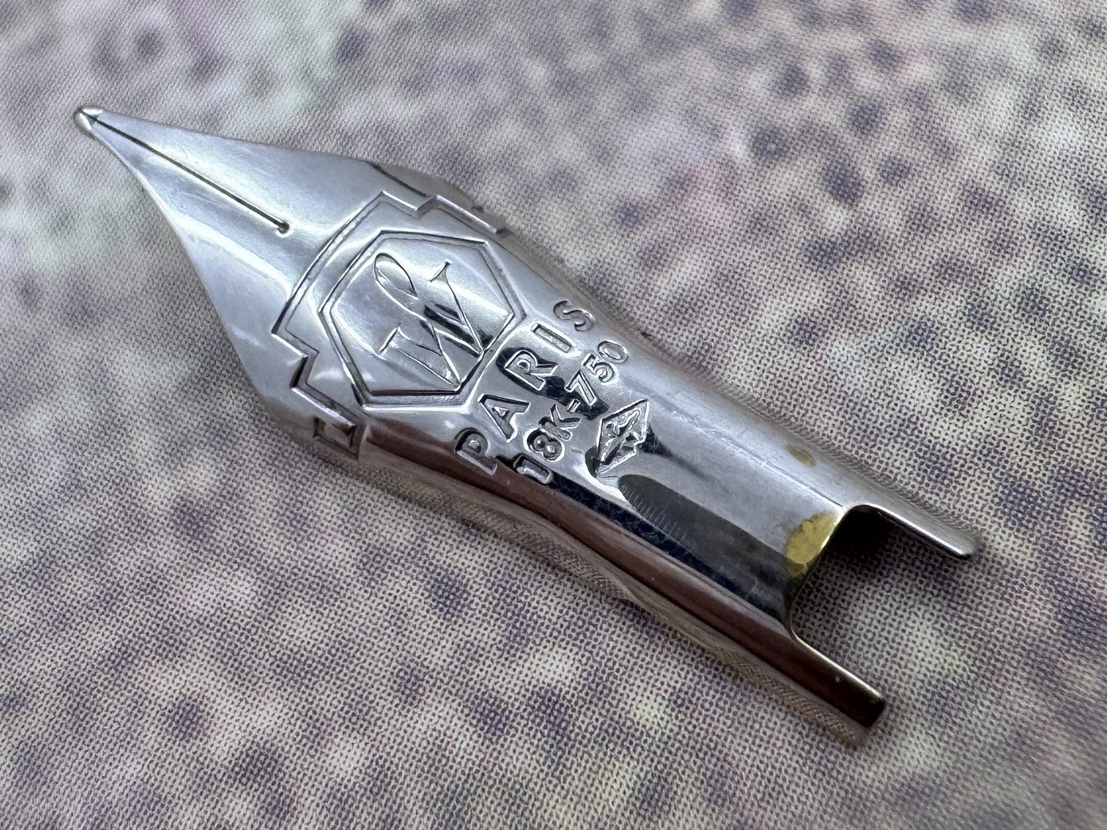 Waterman Charleston Rhodium Plated 18k Fine Nib - Parts - Used