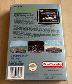 Rad Racer NES OVP CIB NOE komplett mit 3D Brille + Schutzh&uuml;lle aus Sammlung