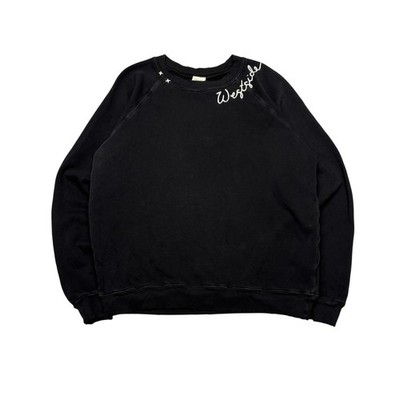I Stole My Boyfriend's Shirt ISMBS Westside Lips Embroidered Sweatshirt Small