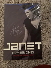 Janet Jackson Number Ones Tour  Autographed Poster