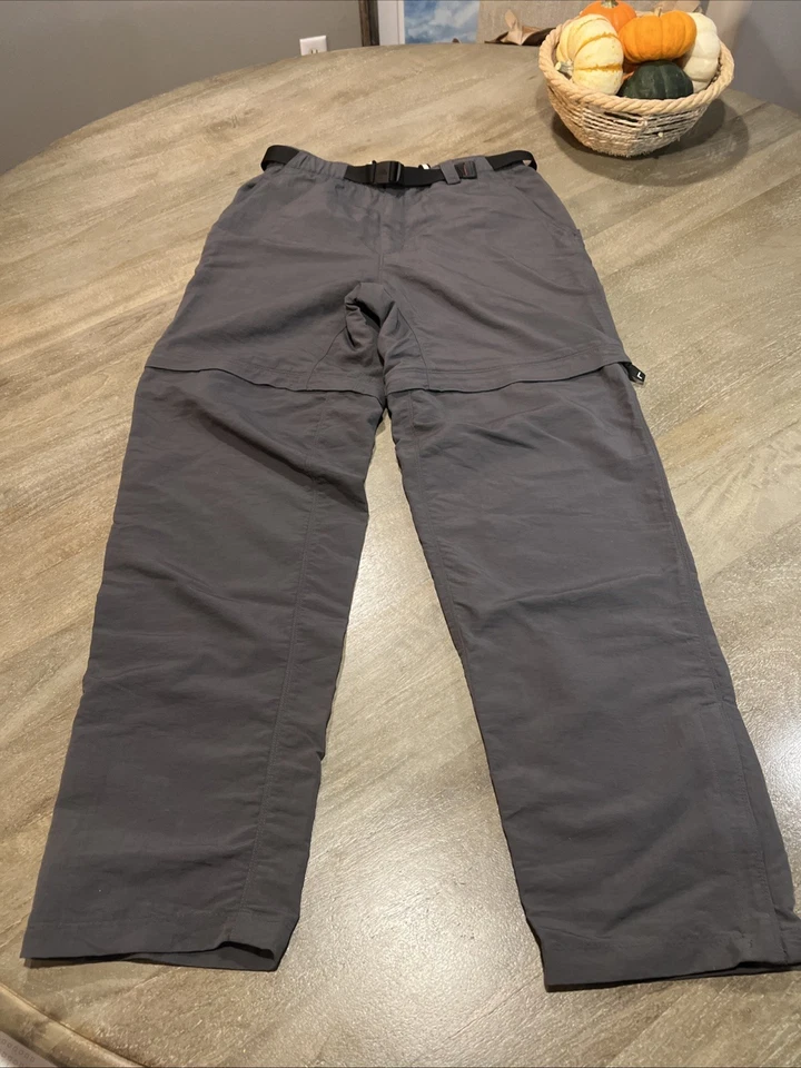 EUC женщины Med серый North Face трансформируемый брюки/шорты туризм открытый лагерь молнии - Изображение 2 из 4