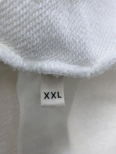 Felpa con cappuccio e zip CELINE 21AW Stampa logo posteriore XXL Cotone Bianco 2Y496052H 