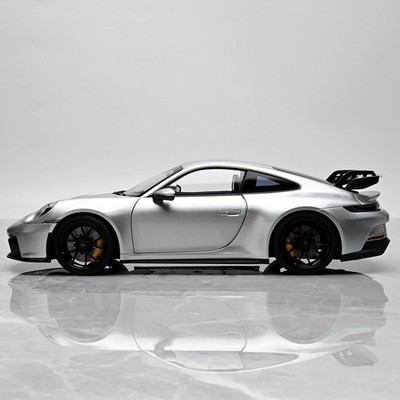 NOREV 1/18 Scale Porsche 911 992 GT3 2021 Silver Diecast Car Model