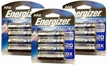  Pack of 24 Energizer AA Ultimate Lithium Battery L91BP-8 - EXP 2036