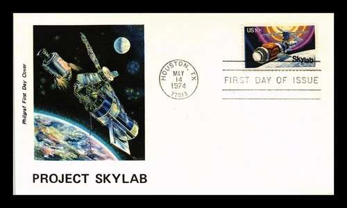 US COVER SKYLAB SPACE LABORATORY FDC SCOTT 1529 PHILGRAF CACHET