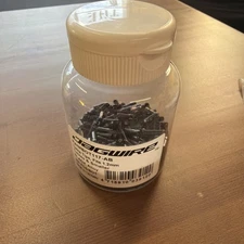 Jagwire Standard 1.2mm Cable End Crimps, Color Black, 150 count bottle