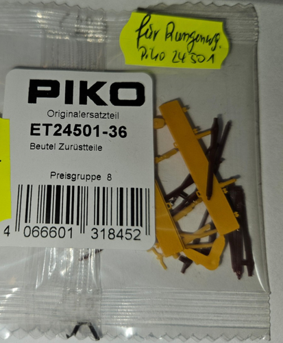 Piko ET24501-36 Kłonice / Torba na wyposażenie do PIKO 24501, oryginalna część zamienna Nowa/ORYGINALNE OPAKOWANIE - Zdjęcie 1 z 2