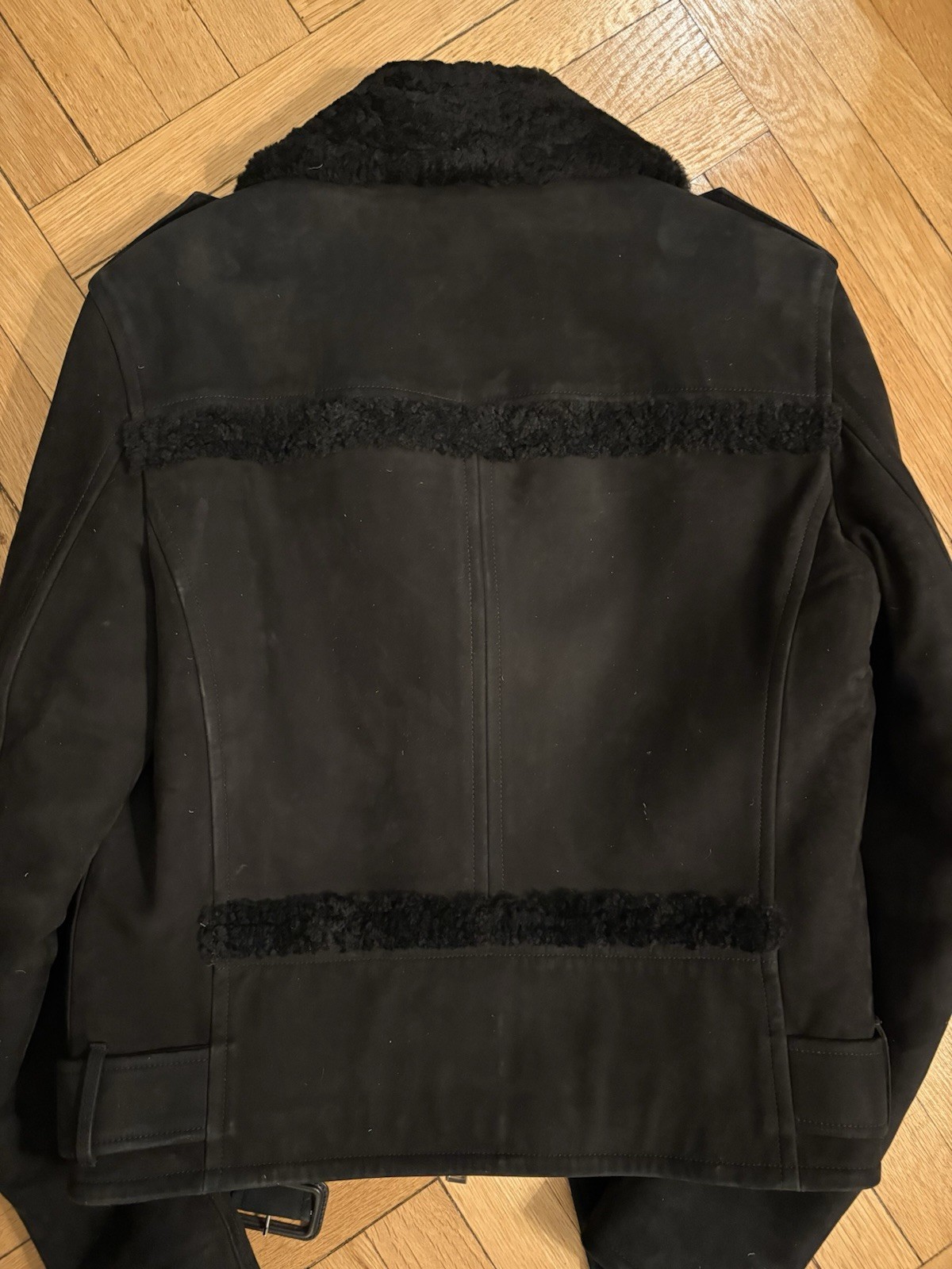 Burberry Prorsum Shearling Biker Sz 48 (38 US) image 5