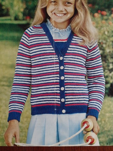 Robin 4-fädiges Strickmuster Nr. 2440 Raglan Strickjacken 24-30" Brustumfang - Bild 2 von 4