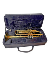 Prelude by Bach TR700 Trumpet with Case Gold Plated With Red Brass Lead pipe