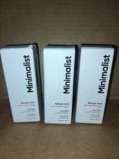 Lot 3 Minimalist 2% Salicylic Acid Serum For Acne Blackhead Open Pores Exp 03/26