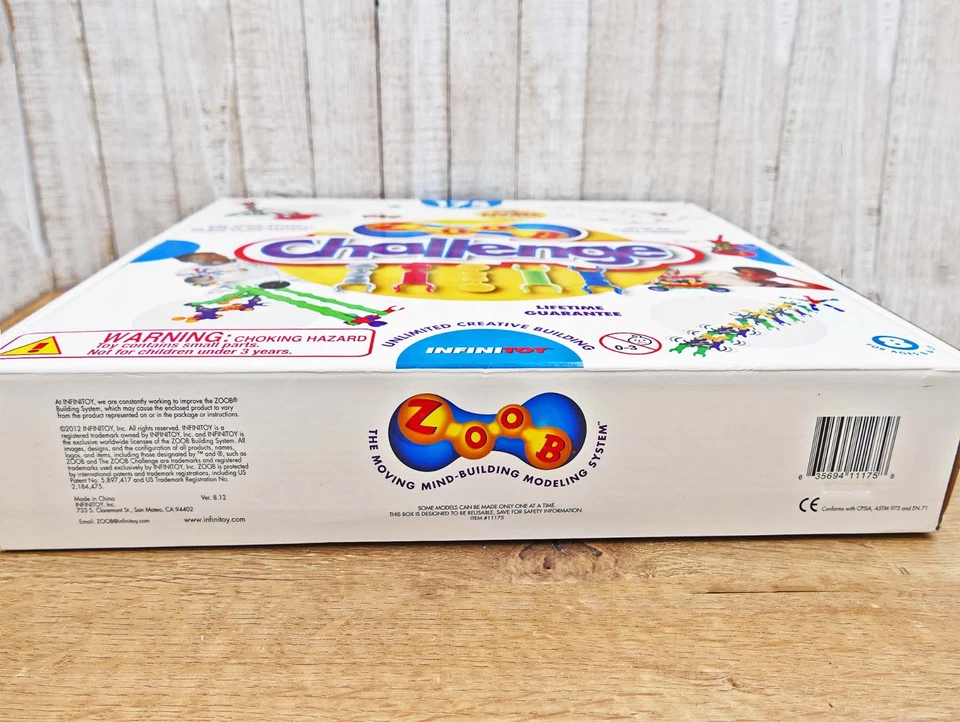 NEW Zoob 175 piece Challenge STEM Building Set 2012 InfiniToy SEALED - Image 3 of 3