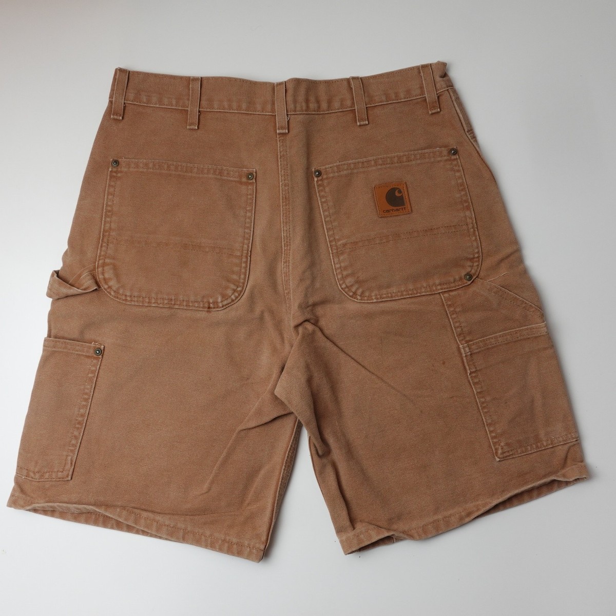 Vintage Carhartt Double Knee Carpenter Shorts B80 Brown Size 32