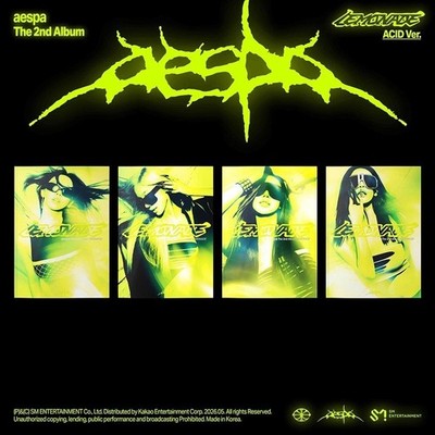 AESPA LEMONADE 2nd Album ACID Ver./CD+Photo Book+2 Card+Poster+GIFT OFFICIAL